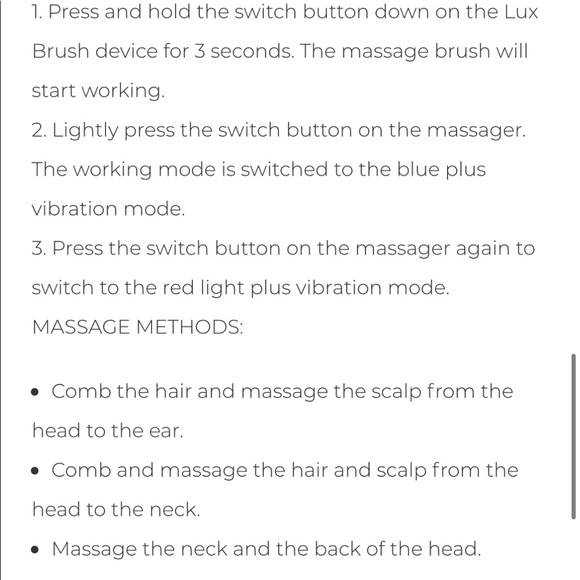 OPATRA Lux Brush! New! Light and massage beauty treatment for hair/scalp - Picture 9 of 9